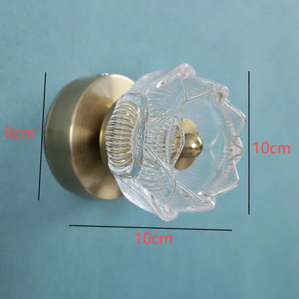 Nordic Luxury Crystal Lotus Wall Lamp Bedroom Bedside Led Indoor Background Light Modern Decor Corridor Lighting Aisel Sconce