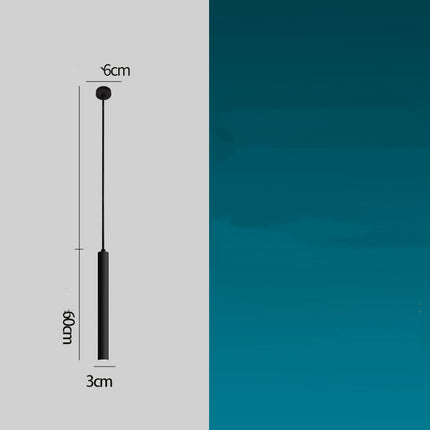 Fashion LED Bar Pendant Lamp Long Cylindrical