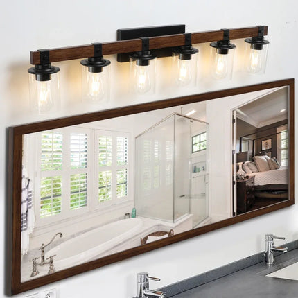Lightess 6Light Bathroom Vanity Light Wall Lights for Mirror Wall Sconces Lighting for Hallway  Bulbs Not Included kitchen light