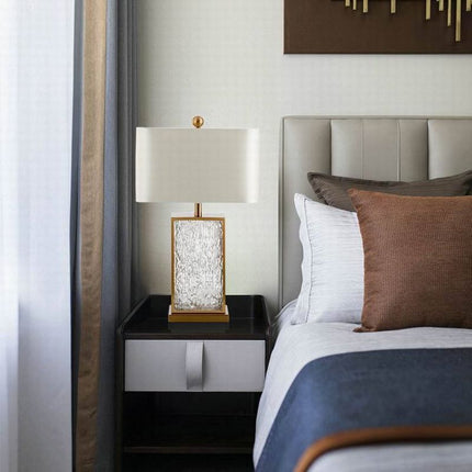 Bedroom Bedside Lamp Crystal Glass Artistic Lamp