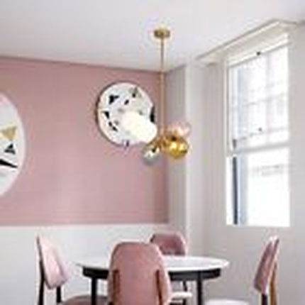 Lighting Modern Pendant Light Gold Globe Pendant Lighting Stained Colorful