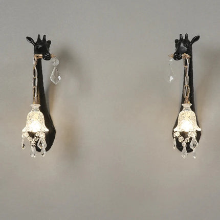 Giraffe Wall Lamp G9 Bulb Resin animal lamp crystal sconces wall light For Bedside Lighting Living Room hallway wall lights