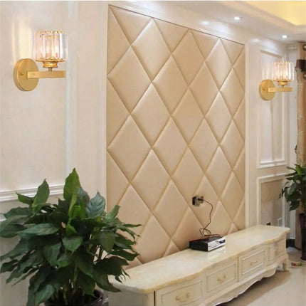 1PCS Crystal Wall Sconces, Wall Light Fixtures Indoor Bathroom Light Fixtures, Bedroom Living Room Kitchen Modern Sconce Lightin