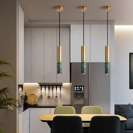 Marble LED Pendant Light Modern Nordic Light Luxury Pendant Lamp Indoor Lighting Home Decor for Living Room Bedroom Hotel
