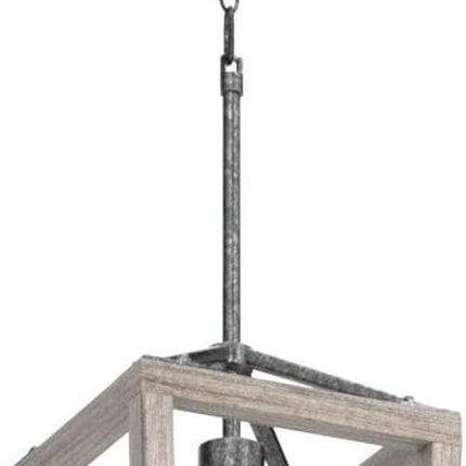 2024 Updated Farmhouse Pendant Lighting for Kitchen Island, 1-Light Wood & Black Metal Rustic Lantern Pendant Light Fixture Ceiling Hanging, Small Chandeliers for Dining Room Entryway Foyer Bedroom