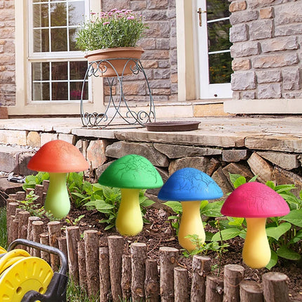 Solar Mushroom Light Garden Outdoor Decor 8 Heads Waterproof Mushroom Lamp Pathway Landscape Yard Easter Halloween Xmas Sunlight