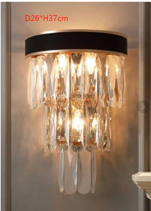 Modern Fantasy staircase lighting kitchen K9 crystal wall lamp sconces led Night lights housing glass decor bedroom lighting