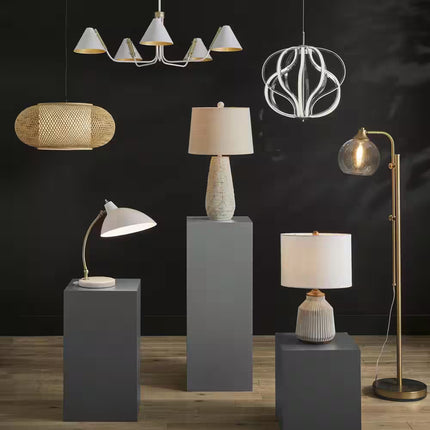Bayneswood 60-Watt 1-Light Natural Cane Circular Pendant with Woven Shade and No Light Bulb Included