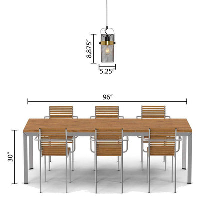 Hodge 5.25 In. 1-Bulb Black Metal Pendant Light with Black Mesh Drum Shade