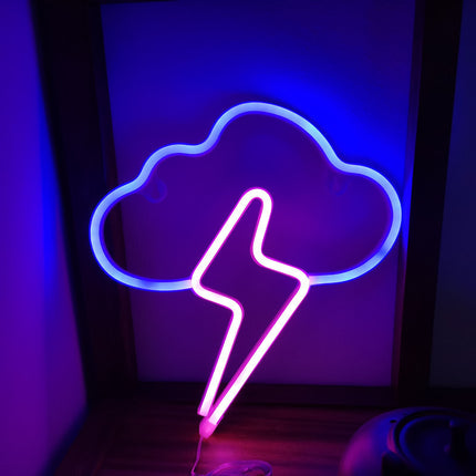 Lightning Neon Clouds