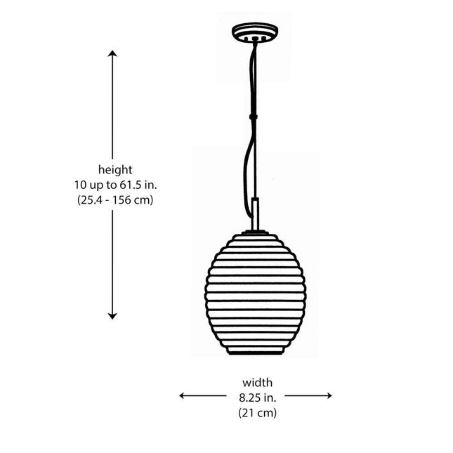 1-Light Polished Chrome Mini Pendant Light Fixture with Clear Beehive Glass Shade