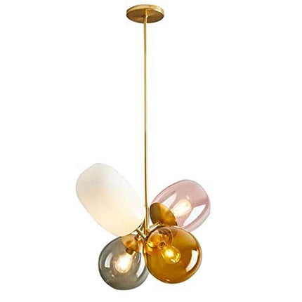 Lighting Modern Pendant Light Gold Globe Pendant Lighting Stained Colorful