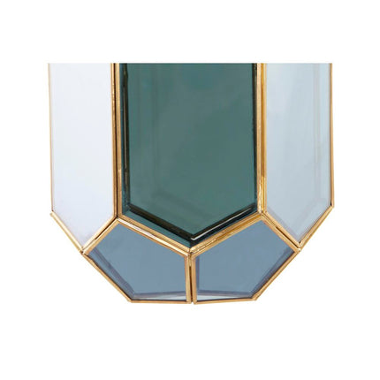 Ceiling Light DKD Home Decor Crystal Blue Golden Brass 50 W (22 x 23 x