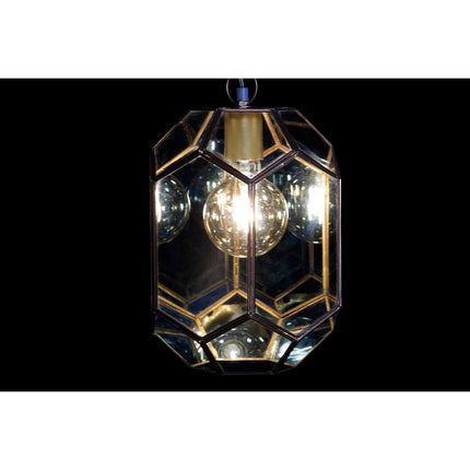 Ceiling Light DKD Home Decor Crystal Blue Golden Brass 50 W (22 x 23 x