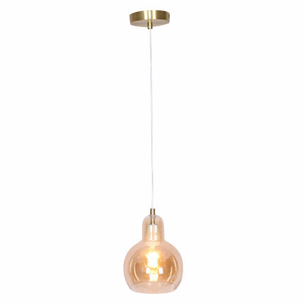 Ceiling Light DKD Home Decor Grey Amber Crystal 40 W 18 x 18 x 25 cm