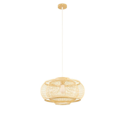 Ceiling Light DKD Home Decor Light brown Bamboo 50 W (44 x 44 x 25 cm)