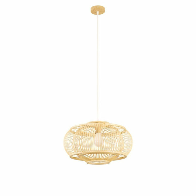 Ceiling Light DKD Home Decor Light brown Bamboo 50 W (44 x 44 x 25 cm)
