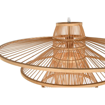 Ceiling Light DKD Home Decor 70 x 70 x 43 cm Light brown Bamboo 50 W
