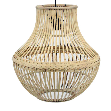 Ceiling Light DKD Home Decor Light brown Rattan 50 W (45 x 45 x 48 cm)