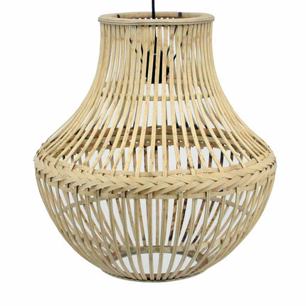 Ceiling Light DKD Home Decor Light brown Rattan 50 W (45 x 45 x 48 cm)