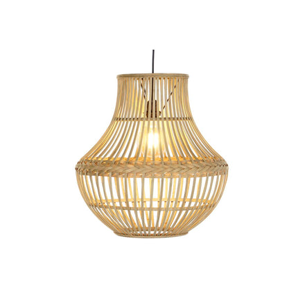 Ceiling Light DKD Home Decor Light brown Rattan 50 W (45 x 45 x 48 cm)
