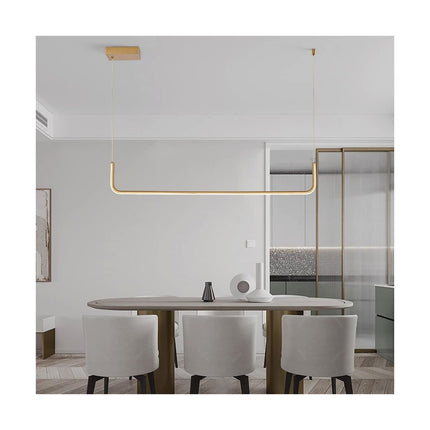 Sedelan Modern Island Lights, LED Linear Pendant Light Fixtures, Dimmable Pen...