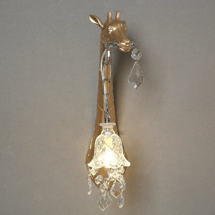 Giraffe Wall Lamp G9 Bulb Resin animal lamp crystal sconces wall light For Bedside Lighting Living Room hallway wall lights