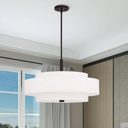 Meridian 5 Light Bronze Pendant