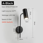Warm White 3000K / A-Black With Switch