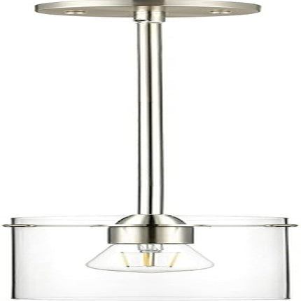 Brushed Nickel Pendant Lights Kitchen Island - Large Clear Glass Pendant Light Fixture