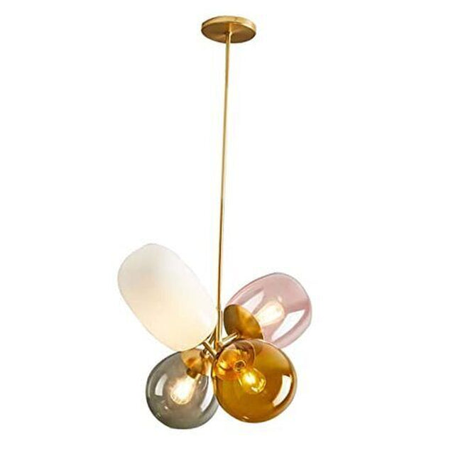 Lighting Modern Pendant Light Gold Globe Pendant Lighting Stained Colorful
