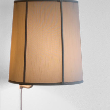14"W Floating Shade Plug-In Wall Light Eggshell