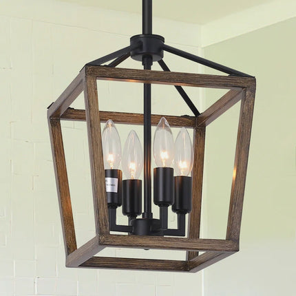 Jaisyn 4-Light Lantern Pendant Light Fixtures