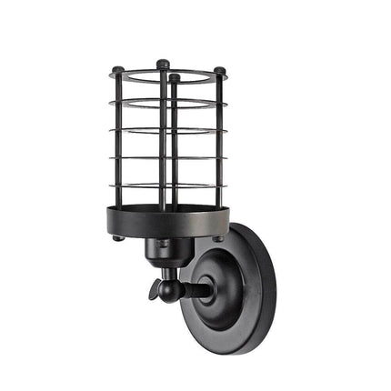 Industrial Modern Metal Cage Adjustable Wall Sconce Loft Lamp
