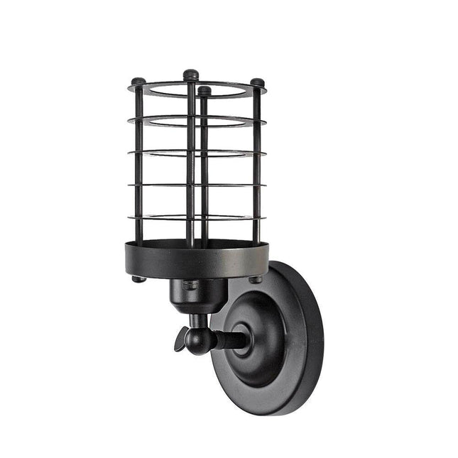 Industrial Modern Metal Cage Adjustable Wall Sconce Loft Lamp