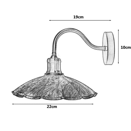 Copper Wall Sconce Industrial Lamp Same Inner Shade~1498