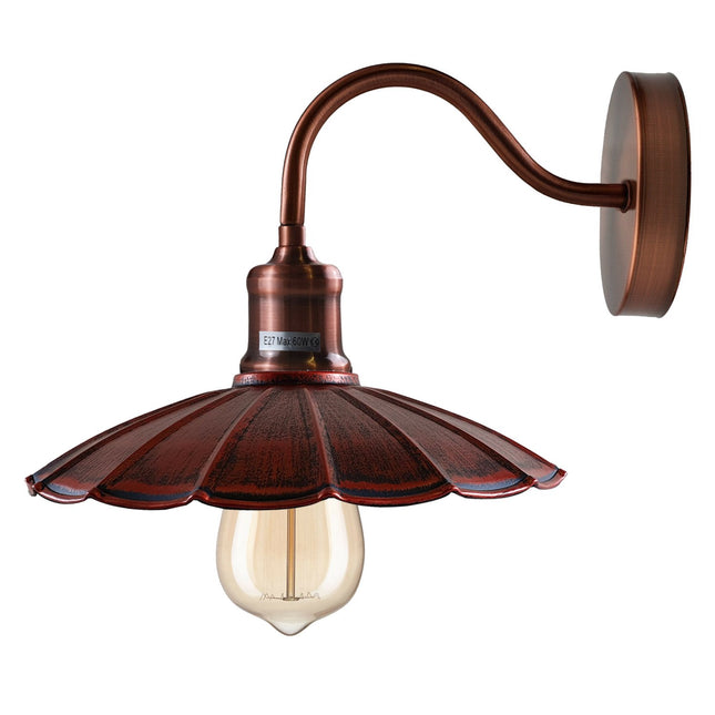 Copper Wall Sconce Industrial Lamp Same Inner Shade~1498