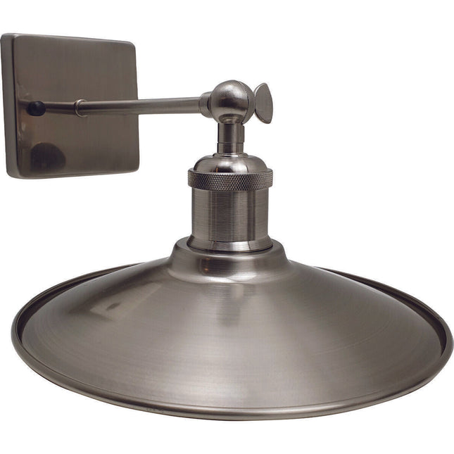 Satin Nickel Wall Light Lamp Sconces Living Room Home Decor~2592