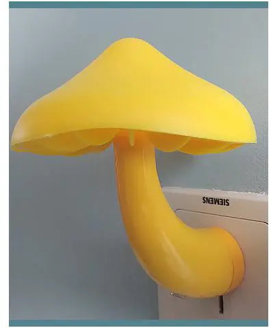 Light-Controlled Colorful Mushroom Night Light Lamp