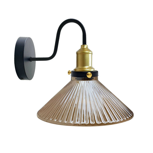 Industrial Amber Glass Shade Wall lights  for Home Decor ~1774