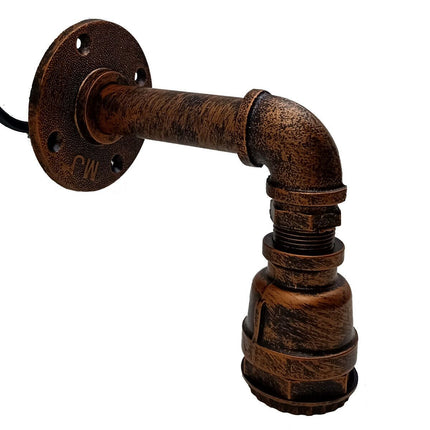 Retro industrial Pipe lighting sconce water pipe wall light steam