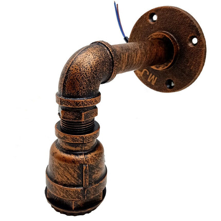 Retro industrial Pipe lighting sconce water pipe wall light steam