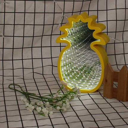 Mirror Tunnel Light, Night Light, Pineapple Lamp