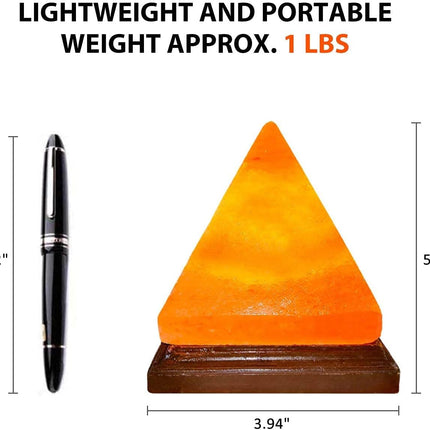 Salt Lamp Hymalain Pink Salt Lamp Sea Salt Lamp Pink Salt Lamp Salt Rock Lamp 7- Growing Color, Pyramidl Shape