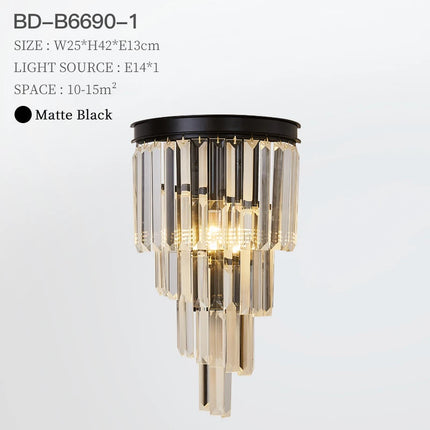 Hotel Bedroom Iron Decorative Sconce Surface Mounted Reading LED Lamp Indoor Modern Wall Light