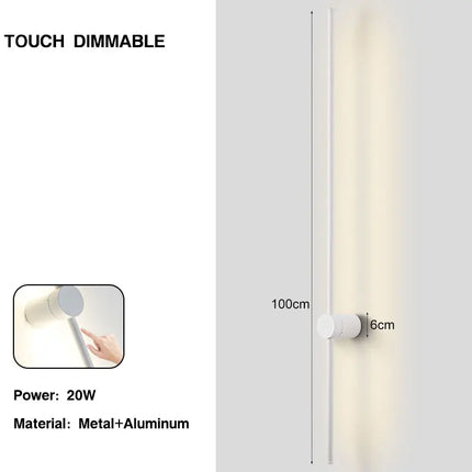 360° Rotatable Touch Dimmable LED Wall Lamps for Corridor Stairs Brightness Adjustable Touch Switch LED Wall Lights Wall Sconce