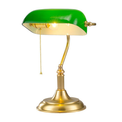 Office Green Glass Homestay Table Lamp