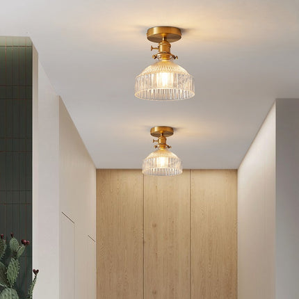 Brass Glass Ceiling Lamp