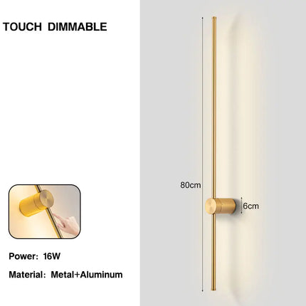 360° Rotatable Touch Dimmable LED Wall Lamps for Corridor Stairs Brightness Adjustable Touch Switch LED Wall Lights Wall Sconce