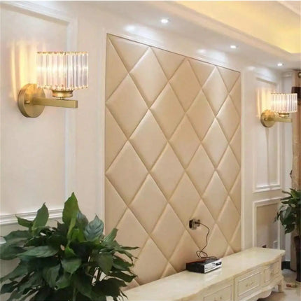 1PCS Crystal Wall Sconces, Wall Light Fixtures Indoor Bathroom Light Fixtures, Bedroom Living Room Kitchen Modern Sconce Lightin